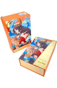 Set Stilou portocaliu + 2 cartuse + semn carte magnetic