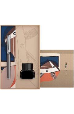 Set: Stilou Morandi Gri + calimara cerneala