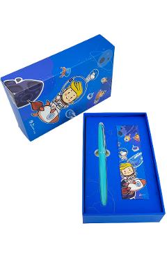 Set Stilou + 6 cartuse. Space Flight turcoaz