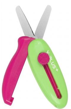 Foarfeca retractabila. Roz-verde