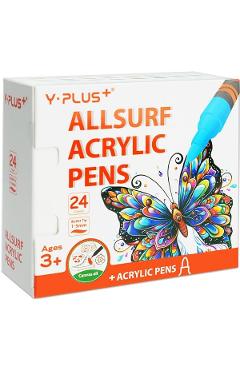 Set 24 markere acrilice. Allsurf