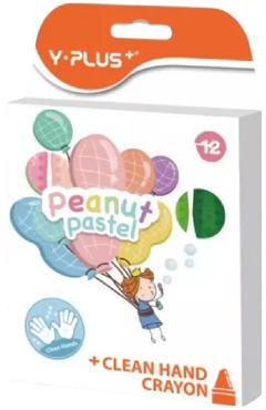 Set 12 creioane cerate. Pastel Peanut