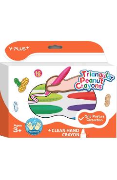 Set 12 creioane cerate triunghiulare