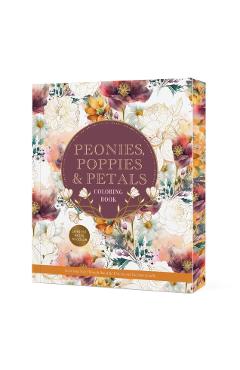 Peonies, Poppies & Petals Coloring Book -