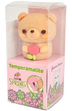 Ascutitoare Flowers Lovers 3D. Ursulet bej