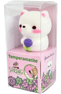 Ascutitoare Flowers Lovers 3D. Ursulet alb