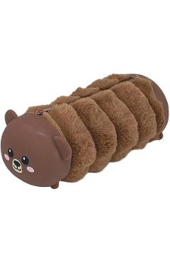 Penar Morbidelli tip borseta din plus si silicon. Maro