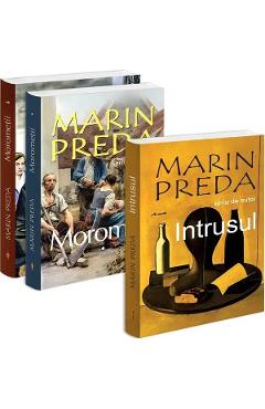 Pachet 3 carti: Marin Preda. Intrusul + Morometii Vol.1 + Vol.2