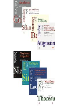 Pachet 8 carti: Forma mentis - Confucius, Arthur Schopenhauer, Rene Descartes, Sfantul Augustin, Friedrich Nietzsche, Georg Simmel, Lao Tse, Henry David Thoreau - CARTEX Pachet 8 carti: Forma mentis - Confucius, Arthur Schopenhauer, Rene Descartes, Sfantul Augustin, Friedrich Nietzsche, Georg Simmel, Lao Tse, Henry David Thoreau - CARTEX