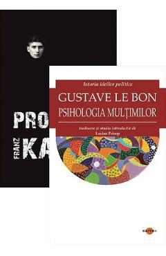 Pachet 2 carti: Procesul + Psihologia multimilor - Franz Kafka, Gustave Le Bon - CARTEX Pachet 2 carti: Procesul + Psihologia multimilor - Franz Kafka, Gustave Le Bon - CARTEX