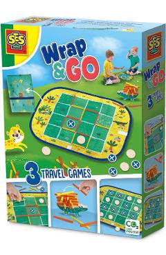 Joc Wrap and Go: Patru la rand, Buline si cutii, Pachet croco