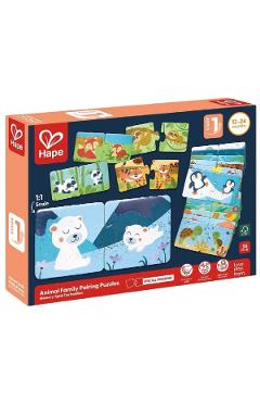 Puzzle. Potriveste perechea. Animale si pui