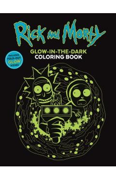 Rick and Morty Glow-in-the-Dark Coloring Book -