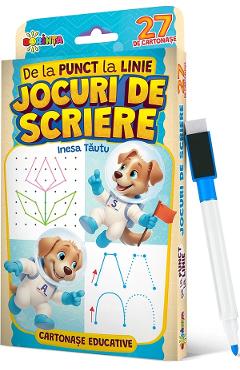 De la punct la linie: Jocuri de scriere. 27 de cartonase educative - Inesa Tautu - DORINTA De la punct la linie: Jocuri de scriere. 27 de cartonase educative - Inesa Tautu - DORINTA
