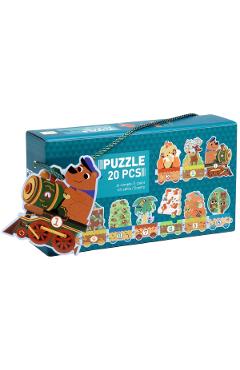 Puzzle trenulet invat sa numar