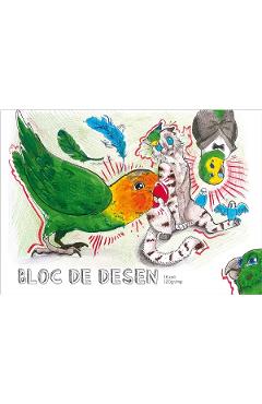 Bloc desen A4: Niste amici simpatici