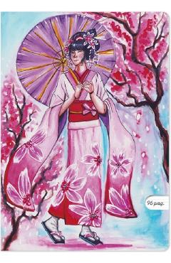 Set 3 caiete A4 dictando: Sakura Blossom