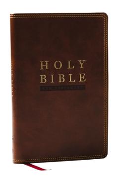 NKJV Super Giant Print New Testament, Brown Leathersoft, Red Letter, Comfort Print -