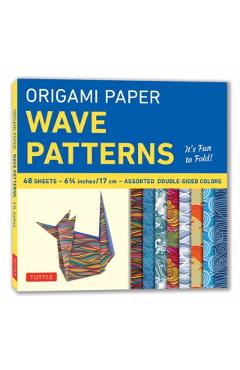 Origami Paper - Wave Patterns - 6 3/4 Inch - 48 Sheets: Tuttle Origami Paper: Origami Sheets Printed with 8 Different Designs: Instructions for 8 Proj -