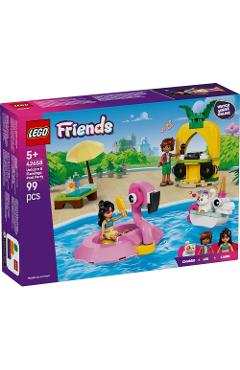 Lego Friends: Petrecere la piscina cu unicornul si flamingo