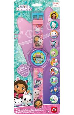 Ceas digital cu proiector: Gabby’s Dollhouse