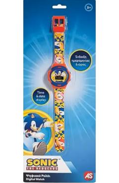 Ceas digital: Sonic. Rosu