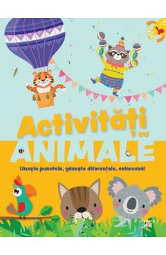 Activitati cu animale. Uneste punctele, gaseste diferentele, coloreaza!