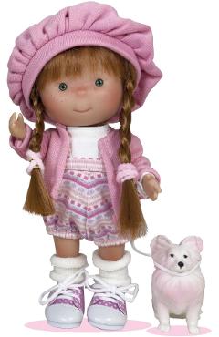 Papusa: Pippa Pet Braids + figurina catel