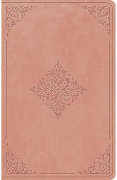 ESV Large Print Value Thinline Bible (Trutone, Blush Rose, Fleur-De-Lis Design) -