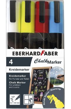 Set 4 markere creta lichida. Eberhard Faber