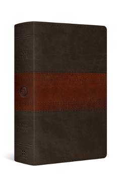 ESV Giant Print Personal Size Bible, Red Letter (Trutone, Forest/Tan, Trail Design) -