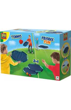 Joc 2 in 1: Tenis si frisbee