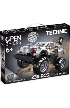 Set de constructie: Monster Truck argintiu