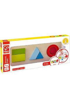 Puzzle din lemn. Geometric