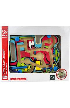Jucarie din lemn: Labirint magnetic. Locomotiva