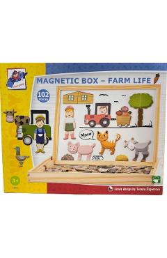 Tabla magnetica cu 2 fete si magneti ferma