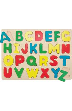 Puzzle din lemn: Alfabet