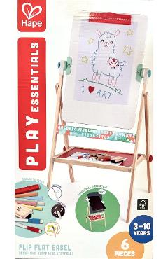 Sevalet plat pliabil cu tabla alba si accesorii