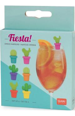 Set 6 markere pahar: Fiesta