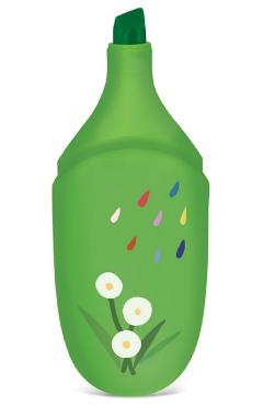 Marker evidentiator. Besty Summer. Verde