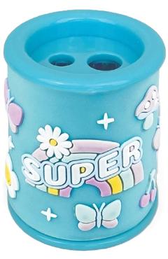 Ascutitoare bleu cu 2 gauri si container. Super