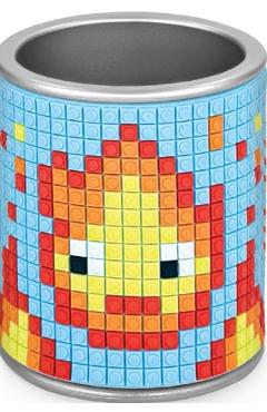 Suport instrumente de scris: Pixel 3D fundal bleu