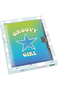 Jurnal secret cu lacat. Girls power. Groovy Girl