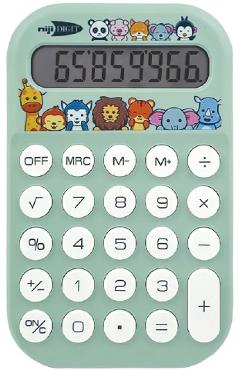 Calculator de buzunar 8 Digits. Verde