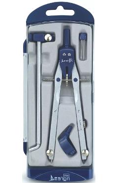 Trusa compas scolar cu 4 accesorii