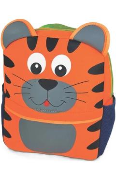- Rucsac Baby Bag din poliuretan. Tigru portocaliu neon