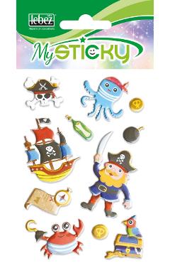 Stickere decorative. My sticky 3D. Pirati