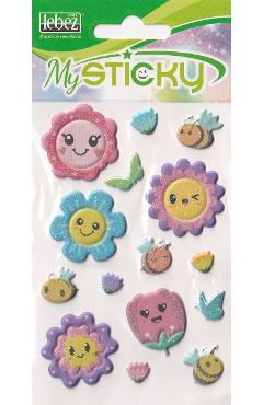 Stickere decorative. My sticky 3D. Flori