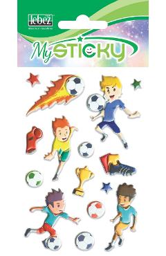 Stickere decorative. My sticky 3D. Fotbal