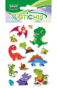Stickere decorative. My sticky 3D. Dinozauri